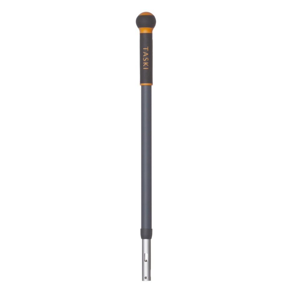 Taski D7520278 JM Ultra Plus Telescoping Mop Handle, Commercial Floor Mop Handle, Steel Gray & Orange, Extends 60-105cm (Short), 1-Count