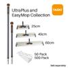 Taski D7520278 JM Ultra Plus Telescoping Mop Handle, Commercial Floor Mop Handle, Steel Gray & Orange, Extends 60-105cm (Short), 1-Count view 2