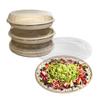 32 oz Disposable Compostable Fiber Oval Burrito Bowls with Dome Lids Heavy-Duty, Eco-Friendly Natural Bagasse Unbleached, Heat Resistant, Biodegradable Paper Salad Bowls Alternative to Plastic (250) view 1