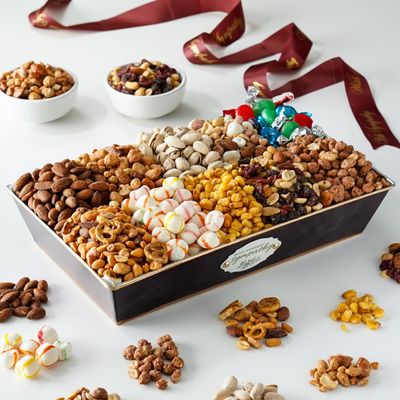 Broadway Basketeers Sympathy Nuts Gift Basket  Premium Nuts & Sweets Snack Assortment  Corporate Bereavement Care Package  Sympathy Gift Baskets for Adults, Colleagues & Clients