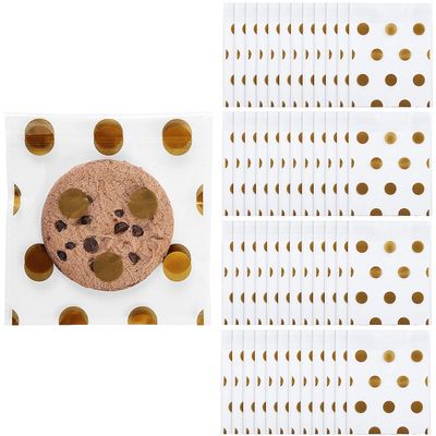 Fun Express Polka Dot Cellophane Cookie Treat Bags Bulk 144 Pc
