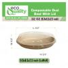 32 oz Disposable Compostable Fiber Oval Burrito Bowls with Dome Lids Heavy-Duty, Eco-Friendly Natural Bagasse Unbleached, Heat Resistant, Biodegradable Paper Salad Bowls Alternative to Plastic (300) view 3