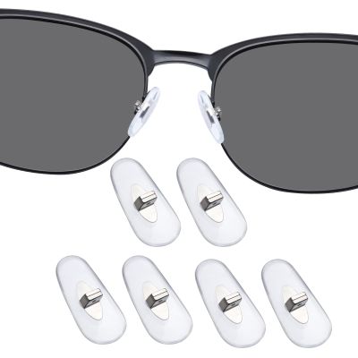 DROGO 3 Pairs Soft Silicone Replacement Nose Pads Nose Piece for RayBan RB3534/RB3536/RB3538/RB3604/RB8052/RB8054 Eyeglasses/Sunglasses, Anti-Slip, Skin-Friendly