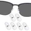 DROGO 3 Pairs Soft Silicone Replacement Nose Pads Nose Piece for RayBan RB3534/RB3536/RB3538/RB3604/RB8052/RB8054 Eyeglasses/Sunglasses, Anti-Slip, Skin-Friendly view 1