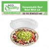 32 oz Disposable Compostable Fiber Oval Burrito Bowls with Dome Lids Heavy-Duty, Eco-Friendly Natural Bagasse Unbleached, Heat Resistant, Biodegradable Paper Salad Bowls Alternative to Plastic (50) view 4