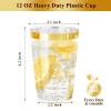 Ciaell 120PCS Gold Plastic Cups - 12Oz Heavy Duty Plastic Cup - Disposable Gold Rimmed Cups - Premium Gold Rim Cup Perfect for Wedding & Party view 2
