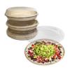 32 oz Disposable Compostable Fiber Oval Burrito Bowls with Dome Lids Heavy-Duty, Eco-Friendly Natural Bagasse Unbleached, Heat Resistant, Biodegradable Paper Salad Bowls Alternative to Plastic (500) view 1