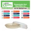 32 oz Disposable Compostable Fiber Oval Burrito Bowls with Dome Lids Heavy-Duty, Eco-Friendly Natural Bagasse Unbleached, Heat Resistant, Biodegradable Paper Salad Bowls Alternative to Plastic (400) view 2