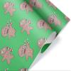 Dark Gingerbread Man Christmas Wrapping Paper, Dark Holiday Gift Exchange Party Gift Wrap, Xmas Christmas Decor (One 20 inch x 30 inch sheet) view 1