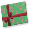 Dark Gingerbread Man Christmas Wrapping Paper, Dark Holiday Gift Exchange Party Gift Wrap, Xmas Christmas Decor (One 20 inch x 30 inch sheet) view 3