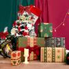 6 Sheets Christmas Wrapping Paper Set - Red & Green Kraft Wrapping Paper for Girls, Boys, Women & Men - 6 Vintage Xmas Designs, 20x30 Inches view 2
