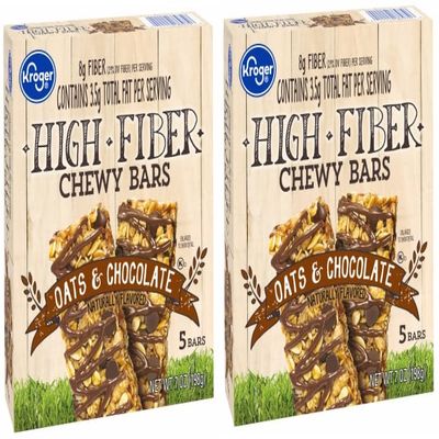 Pack Of 2 Oats & Chocolate High Fiber Chewy Bars 5 ct / 1.4 oz.