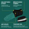 Welnove Gel Heel Protector Cups, Inserts Pads for Women Men, Plantar Fasciitis, Heels Spur Pain Relief, Achilles Tendonitis Dry Cracked Heel Support Cushion Black (W 4.5-9 / M 5-8) view 2