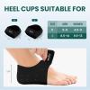 Welnove Gel Heel Protector Cups, Inserts Pads for Women Men, Plantar Fasciitis, Heels Spur Pain Relief, Achilles Tendonitis Dry Cracked Heel Support Cushion Black (W 4.5-9 / M 5-8) view 4