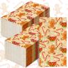 AnyDesign 100 Pack Christmas Guest Napkins Gingerbread Man Candy Cane Snowflake Disposable Paper Napkins Xmas Winter Holiday Dinner Hand Napkin for Home Kitchen Bathroom, 13 x 15.7 Inch view 1