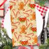 AnyDesign 100 Pack Christmas Guest Napkins Gingerbread Man Candy Cane Snowflake Disposable Paper Napkins Xmas Winter Holiday Dinner Hand Napkin for Home Kitchen Bathroom, 13 x 15.7 Inch view 3