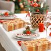 AnyDesign 100 Pack Christmas Guest Napkins Gingerbread Man Candy Cane Snowflake Disposable Paper Napkins Xmas Winter Holiday Dinner Hand Napkin for Home Kitchen Bathroom, 13 x 15.7 Inch view 4