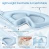 BeHoomi Sleep Mask, Premium Eye Mask for Sleeping, Total Blackout, Superior Soft Comfort, Upgraded 3D Ergonomic Designed Sleeping Mask for Home, Office, Travel, Meditation, Sky Blue view 4