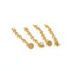 20 Pcs 24K Plated Gold Bonding Traction Chain Lingual Buttons Chain Round/Retangular Mesh Base (HJL-Round-20 Pcs) view 4