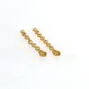 20 Pcs 24K Plated Gold Bonding Traction Chain Lingual Buttons Chain Retangular Mesh Base (HJL-Retangular-20 Pcs) view 3