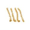 20 Pcs 24K Plated Gold Bonding Traction Chain Lingual Buttons Chain Retangular Mesh Base (HJL-Retangular-20 Pcs) view 4