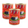 777 Mackerel Can Fish (Pack of 3 x 15 Oz) Premium quality mackerel in natural oil and full awesome delicious flavor, Natural Oil Salt Added view 1