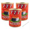 777 Mackerel Can Fish (Pack of 3 x 15 Oz) Premium quality mackerel in natural oil and full awesome delicious flavor, Natural Oil Salt Added view 3