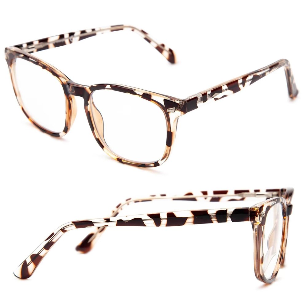 LianSan Sturdy Photochromic Distance Glasses for Women - with Spring Hinge(Tortoise-2.0x)