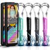 Cbiumpro 4-Pack Tongue Scraper for Kids & Adults, Stainless Steel Tongue Cleaner with Travel Case, Reduce Bad Breath view 1
