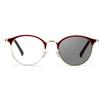 WInara Women red Photochromic Reading Glasses, Round Progressive Multifocus Eyewear, Polarized Presbyopia Sunglasses (Color : Red, Size : +2.00) view 1