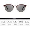 WInara Women red Photochromic Reading Glasses, Round Progressive Multifocus Eyewear, Polarized Presbyopia Sunglasses (Color : Red, Size : +2.00) view 2