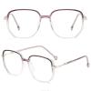 Aultink Women'S Portable Fashion Anti-Blue Light Reading Glasses Ultra Light Reader Large Fram Multifocal Glasses (+200,White) view 3