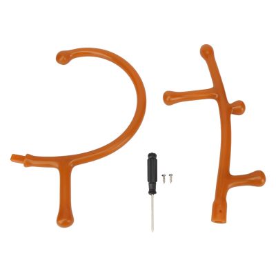 Back and Neck Massager, Point Massage Stick Tool, Detachable Lumbar Vertebra Point Self Massage Handheld Manual Hook Cane Muscle Knot Remover