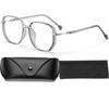 Aultink Women'S Portable Fashion Anti-Blue Light Reading Glasses Ultra Light Reader Large Fram Multifocal Glasses (+400,Gray) view 1