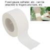 Adhesive Wrap Tape, 5m / 16.4ft Length Gauze Catheter Fixation Tape Adhesive Wrap Bandage Wound Dressing Tape (White 2.5cm*5m (1 roll)) view 3