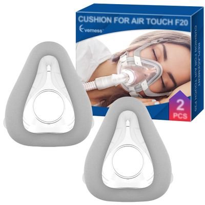2 Packs Replacement Cushion (S) for AirTouch F20, Optimized Comfort & Secure Seal with Memory Foam (New Version), Exceptional Value & Durable Replacement Supplies by Everness (S)