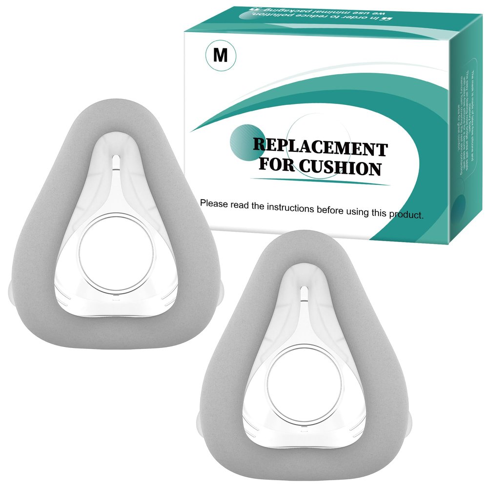 2 Packs Replacement Cushion (M) for AirTouch F20, Optimized Comfort & Secure Seal with Memory Foam (New Version), Exceptional Value & Durable Replacement Supplies by Everness (M)