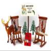 Funny Wedding Set Bride and Groom Hunting and Fishing Rocking Chairs view 1