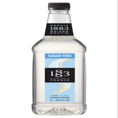 1883 Sugar Free Sweetener Syrup,Perfect Flavored Syrup for Hot & Iced Beverages,1 Liter Plastic Bottle