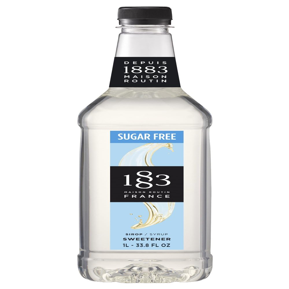 1883 Sugar Free Sweetener Syrup,Perfect Flavored Syrup for Hot & Iced Beverages,1 Liter Plastic Bottle