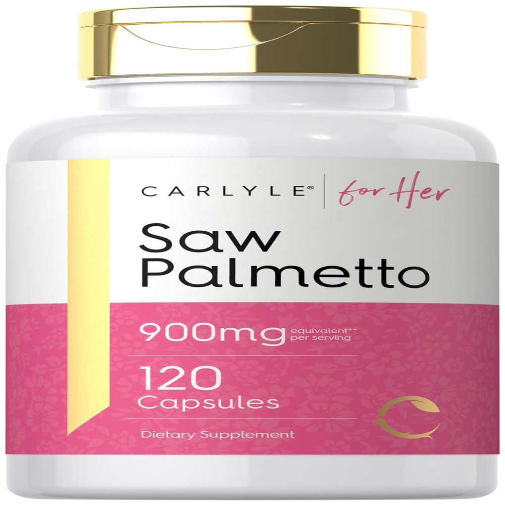 Carlyle Saw Palmetto for Women 900mg | 120 Capsules | Full Spectrum Extract Supplement | Non-GMO, Gluten Free Supplement | for Her