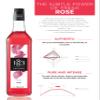 1883 Rose Syrup for Drinks, Made in France, 1 Liter Plastic Bottle view 3