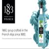 1883 Iced Mint Syrup for Drinks, Made in France, 1 Liter Glass Bottle view 2