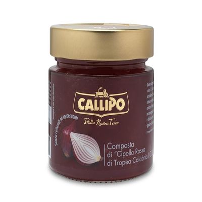 Callipo IGP Red Tropea Onions Jam Spread 10.58oz | Calabrian Sweet Tropea Onions Marmalade Ideal With Cheese, Charcuterie, Roasted Meats, Burgers and Sandwiches | 10.58oz (300g) (Pack of 3)
