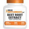 BulkSupplements.com Beet Root Extract Capsules - Superfood Supplement, Beet Root Supplement - Vegan & Gluten Free, 1 Capsule per Serving (400mg), 365 Count (Pack of 1) view 1