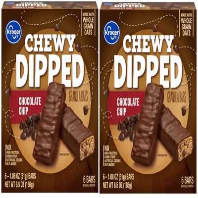 Pack Of 2 Chewy Dipped Chocolate Chip Granola Bars 6 ct / 1.08 oz.