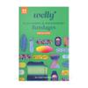 Welly Bandage Family Pack | Adhesive Flexible Fabric & Waterproof Bandages | Assorted Shapes and Patterns for Minor Cuts, Scrapes, and Wounds - 80 Count view 1