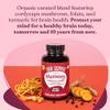 Four Sigmatic Memory Capsules | Reduce Brain Fog & Improve Memory | Nootropic Supplement for Brain Support with Cordyceps Mushroom, Gotu Kola, Turmeric, Ashwagandha & Folate | 30 Servings view 3
