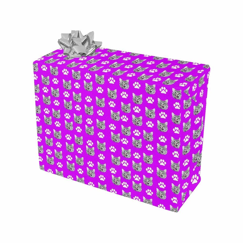 Custom Photo Face Wrapping Papers for Birthday, Graduation, Anniversary, Christmas or Wedding Gifts, Personalized Gift Funny Wrap Paper Roll for Boys Girls Women Men 58 x 23 Inches 3 Rolls