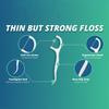 WTONISY Unflavored Floss Picks, Thin Thread Eco Friendly Toothpick Stick Soft On Gum & Teeth, 150 Count Plastic Free Tooth Flosser for Adults & Kids,for Family, Hotel, Restaurant, car,Travel use view 2